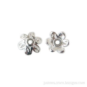Solid 925 sterling silver fancy spacer bead caps